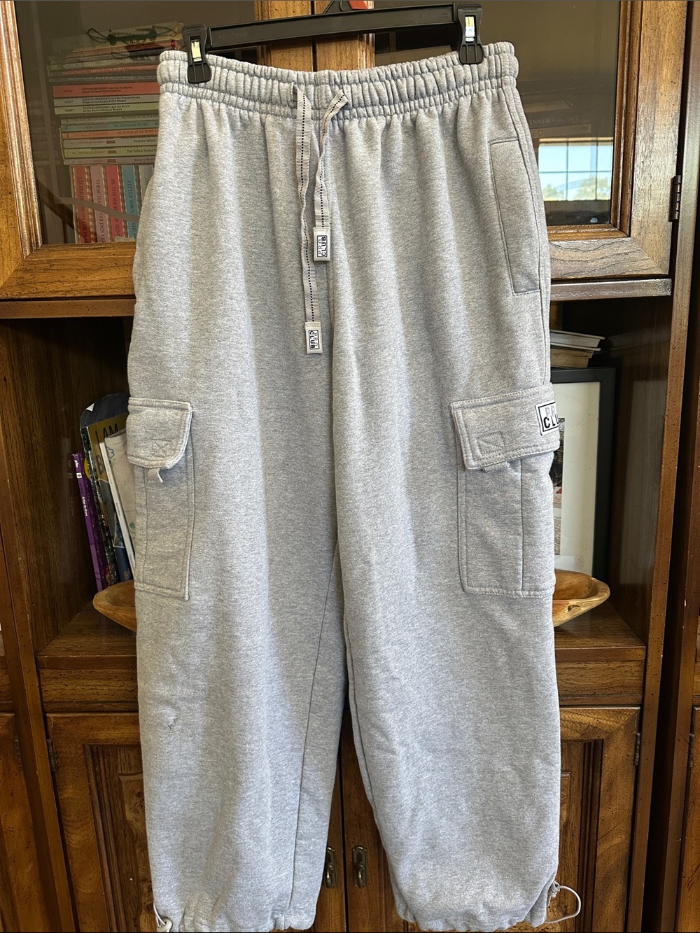 Pro Club Gray Cargo Jogger Sweatpants, size M - Picture 10 of 10